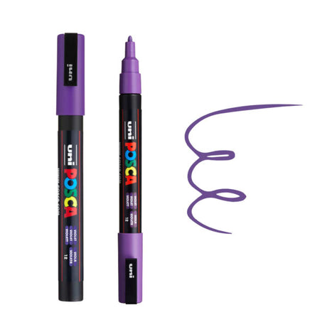 Uni Ball Posca PC-3M Fine Bullet Tip Water Based Paint Marker Pen - Retail Maharaj