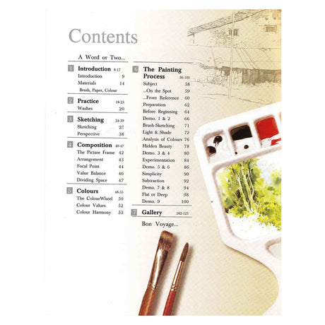 Watercolour Techniques and Art Guide by Milind Mulick - Retail Maharaj