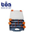 Boss Of Art Flat Storage Box Organizer with Removable Compartments for Art Supplies - Retail Maharaj
