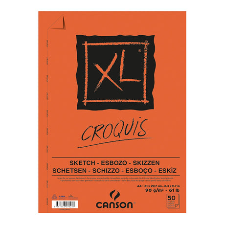 Canson XL Croquis and Extra White Sketch Pads 90 GSM Artist Drawing Paper - Retail Maharaj