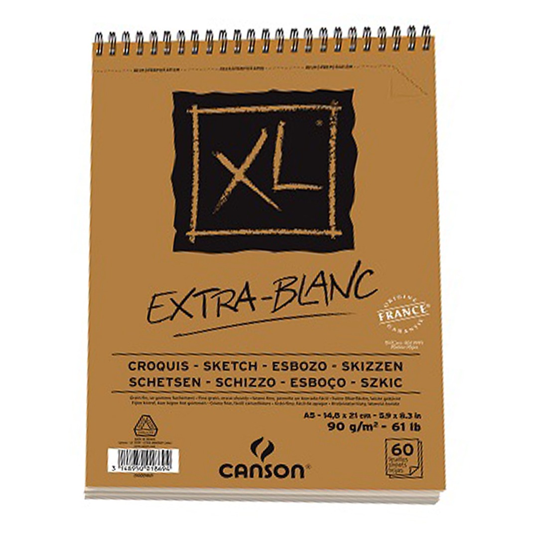Canson XL Croquis and Extra White Sketch Pads 90 GSM Artist Drawing Paper - Retail Maharaj