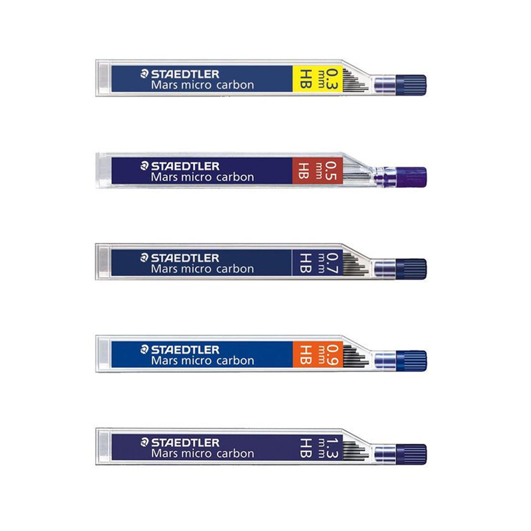 Staedtler Mars Micro Carbon Mechanical Pencil Leads Open Stock Assorted Sizes - Retail Maharaj