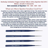 Stationerie Micro Ultra Spotter 7/0 Kolinsky Synthetic - Retail Maharaj