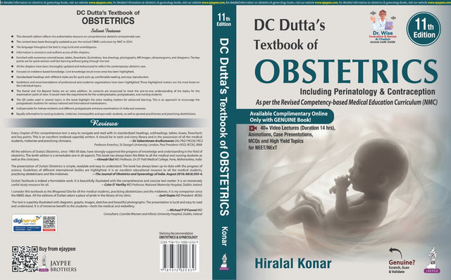 DC Dutta’s Textbook of Obstetrics Including Perinatology & Contraception 11th Edition 2026 | Jaypee - Retail Maharaj