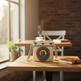 Handmade Jute Sling Bag with Madhubani Art | Eco-friendly Mithila Painting Folk Art Bag - Retail Maharaj