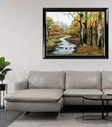 Whispers of the Woods – Original Oil Canvas Painting by Rakhi Mukherjee (24 × 18 Inch)