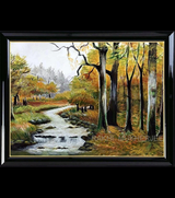 Whispers of the Woods – Original Oil Canvas Painting by Rakhi Mukherjee (24 × 18 Inch)