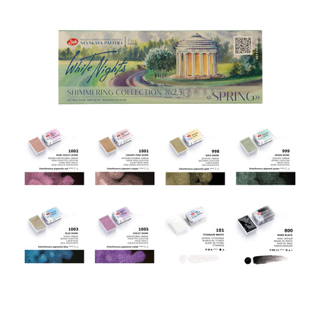 White Nights Limited Edition Shimmering Watercolour Sets - Retail Maharaj