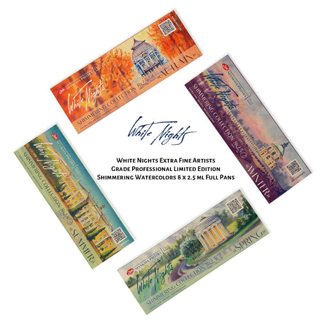 White Nights Limited Edition Shimmering Watercolour Sets - Retail Maharaj