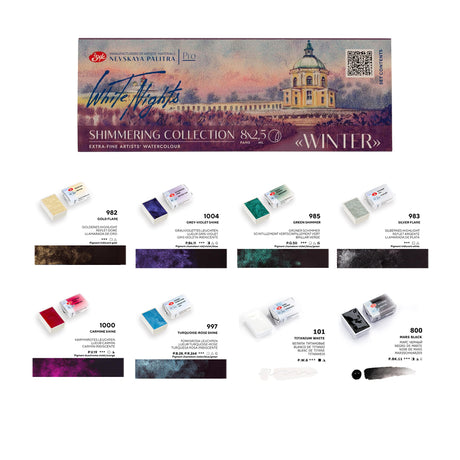 White Nights Limited Edition Shimmering Watercolour Sets - Retail Maharaj