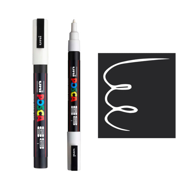 Uni Ball Posca PC-3M Fine Bullet Tip Water Based Paint Marker Pen - Retail Maharaj