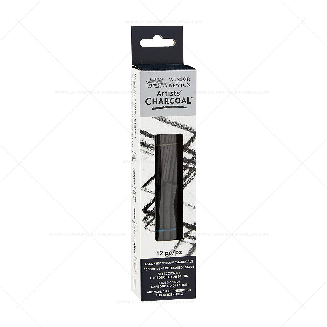 Winsor & Newton Artists’ Willow Charcoal Set of 12 - Retail Maharaj