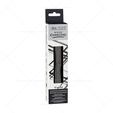 Winsor & Newton Artists’ Willow Charcoal Set of 12 - Retail Maharaj