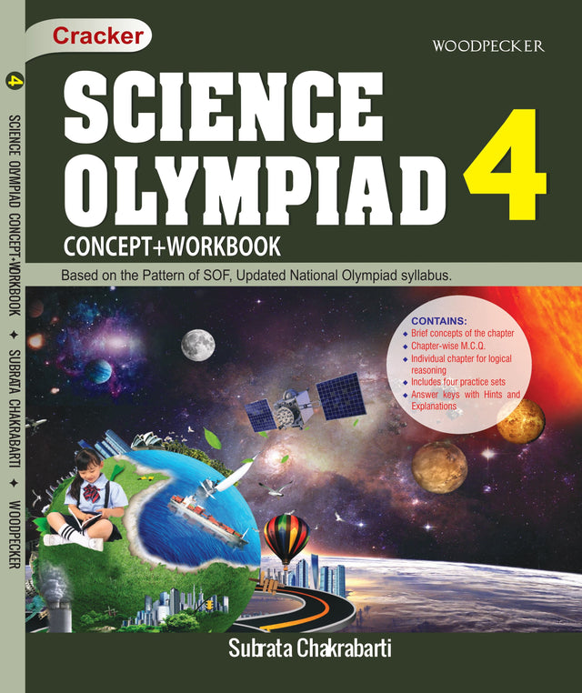 Science Olympiad Cracker 4: Concept + Workbook (English Version) - Retail Maharaj