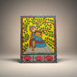 Handmade Madhubani Painting – Meditating Buddha | Mithila Art Spiritual Wall Decor - Retail Maharaj