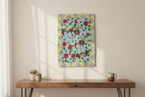Handmade Madhubani Painting – Floating Fishes | Mithila Art Traditional Indian Folk Wall Decor - Retail Maharaj