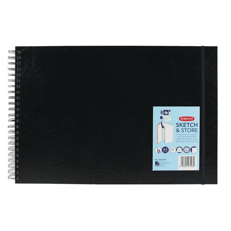 Derwent Sketch and Store Wire Bound Hardback Sketchbook 165 GSM - Retail Maharaj