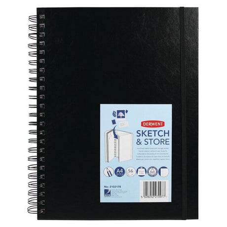 Derwent Sketch and Store Wire Bound Hardback Sketchbook 165 GSM - Retail Maharaj