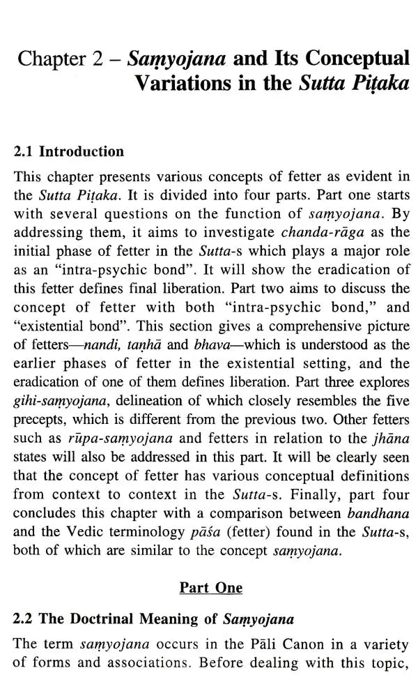 The Notion of Fetter in Early Buddhism - Retail Maharaj