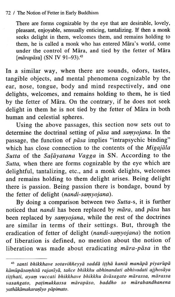 The Notion of Fetter in Early Buddhism - Retail Maharaj