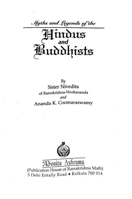 Myths and Legends of the Hindus and Buddhists - Retail Maharaj