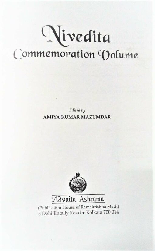 Nivedita Commemoration Volume - Retail Maharaj
