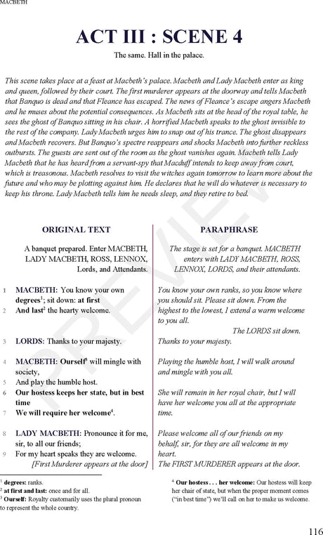 Almond Books ISC 11 & 12 MACBETH (Text With Paraphrase) English Literature | Textbook, Paraphrase, MCQs (2025 Board Exam Batch) - Retail Maharaj