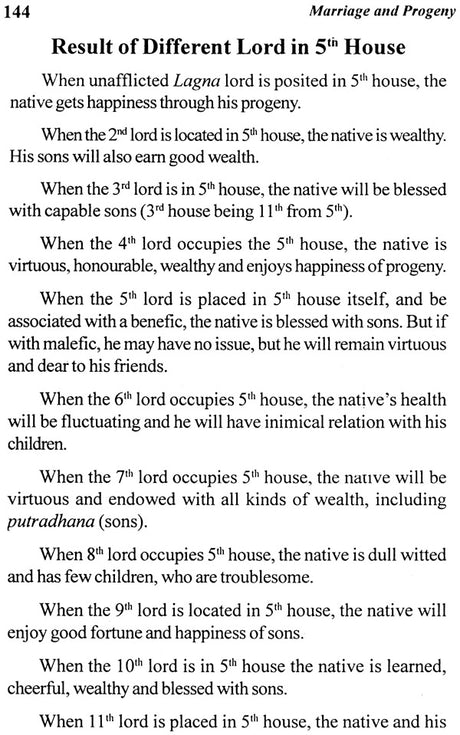 Marriage and Progeny - An Astrological Analysis [English] By Sita Ram Singh - Retail Maharaj
