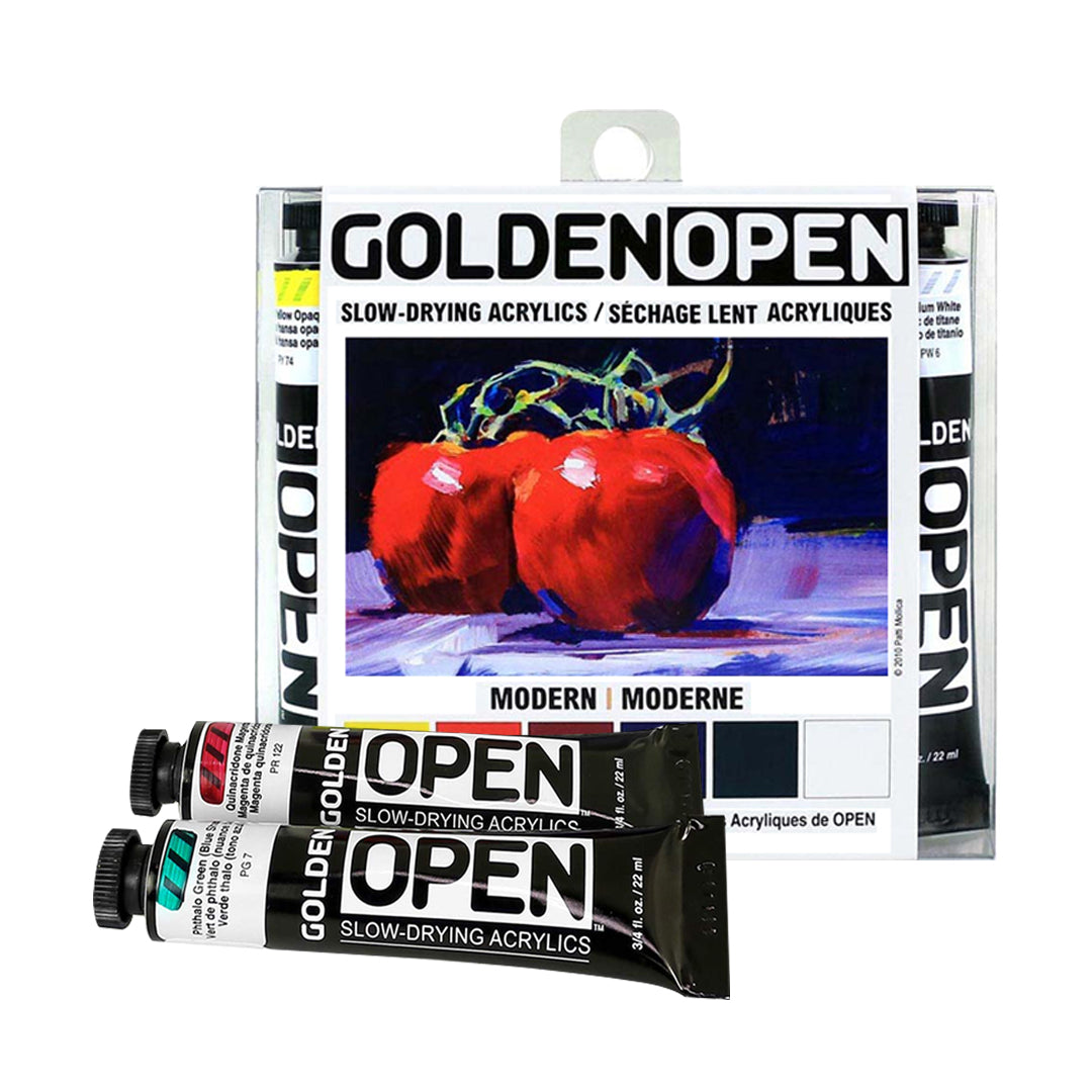Golden Heavy Body Acrylic Introductory Set of 6 Modern Colors - Retail Maharaj