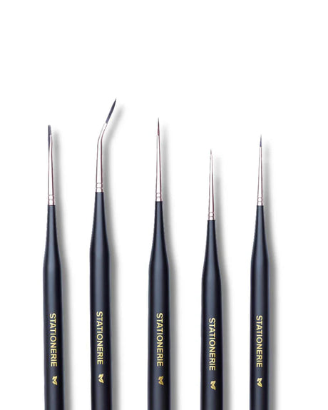 Stationerie Angled Ultramini Detailer Brush Set of 5 - Retail Maharaj