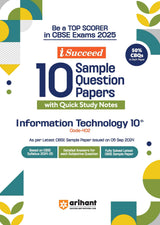 i-Succeed CBSE Information Technology Class 10th | 10 Sample Question Papers | For CBSE Exams 2025 - Retail Maharaj