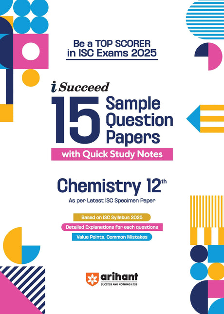 i-Succeed ISC Chemistry Class 12th | 15 Sample Question Papers | For ISC Exams 2025 - Retail Maharaj
