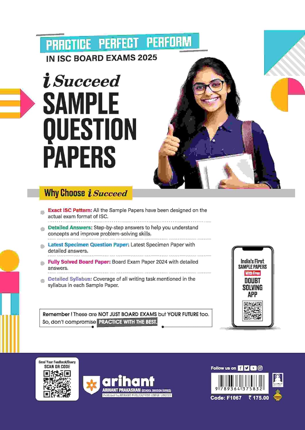 i-Succeed ISC English Languge (Paper 1) Class 12th | 10 Sample Question Papers | For ISC Exams 2025 - Retail Maharaj