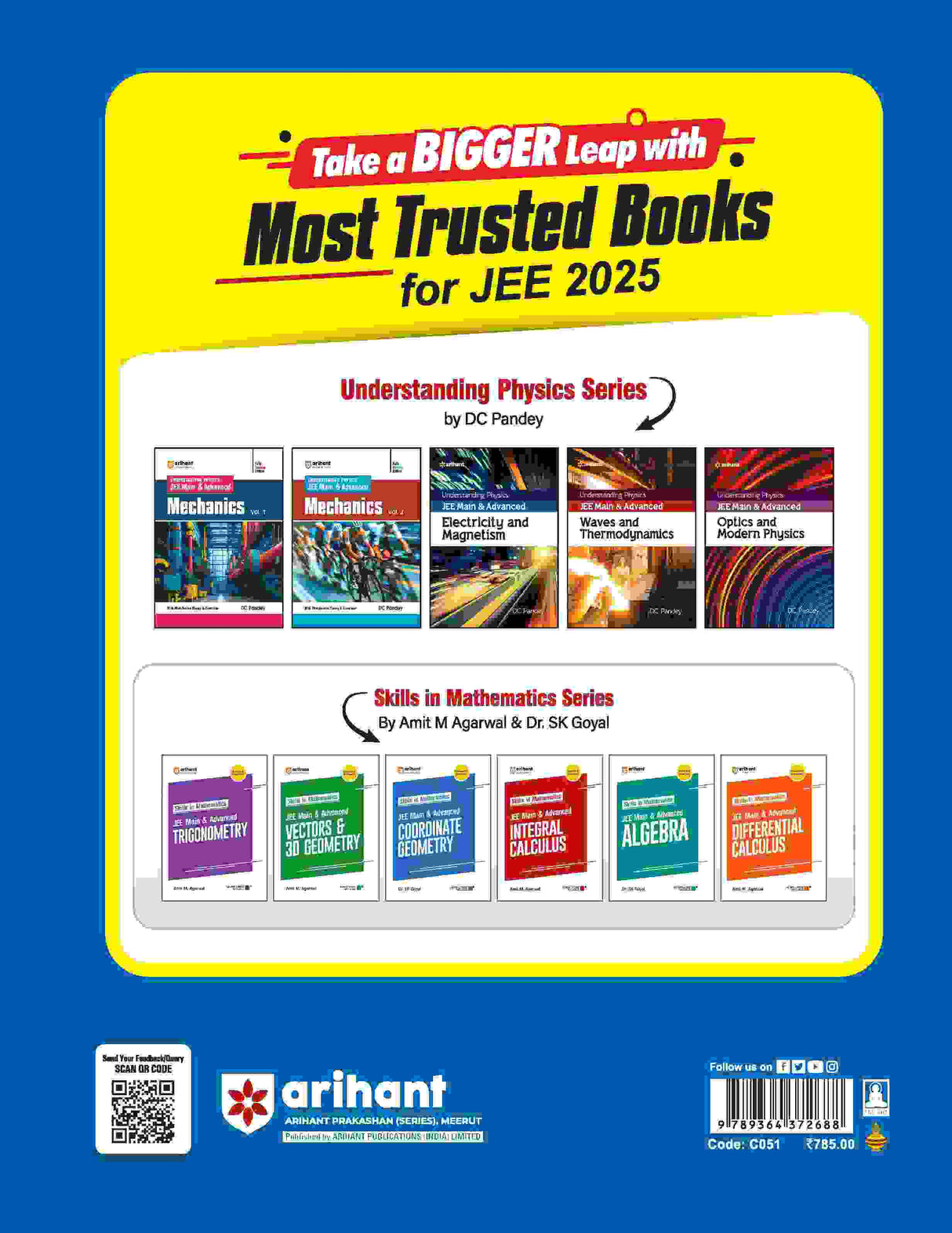 IIT JEE Physics | 47 Years Chapterwise Topicwise Solved Papers (2024-1978) | For JEE Main and Advanced 2025 - Retail Maharaj