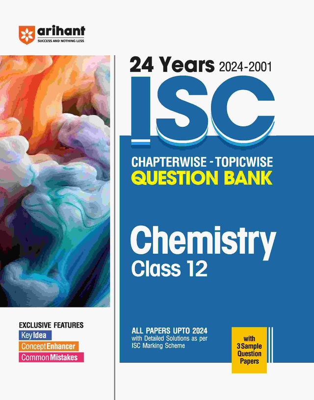 ISC Chemistry Class 12th | 24 Years Chapterwise Topicwise Question Bank (2024 -2005) - Retail Maharaj