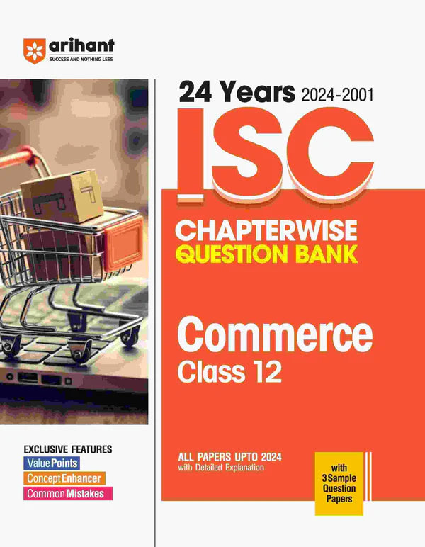 ISC Commerce Class 12th | 24 Years Chapterwise Question Bank (2024 -2001) - Retail Maharaj