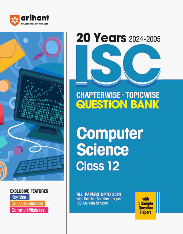 ISC Computer Science Class 12th | 20 Years Chapterwise Topicwise Question Bank (2024 -2005) - Retail Maharaj