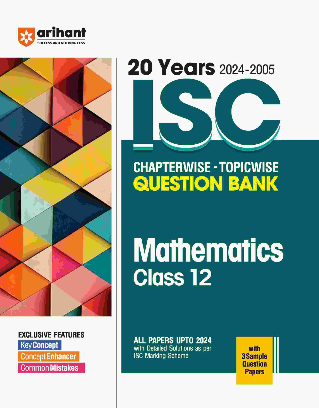 ISC Mathematics Class 12th | 20 Years Chapterwise Topicwise Question Bank (2024 -2005) - Retail Maharaj