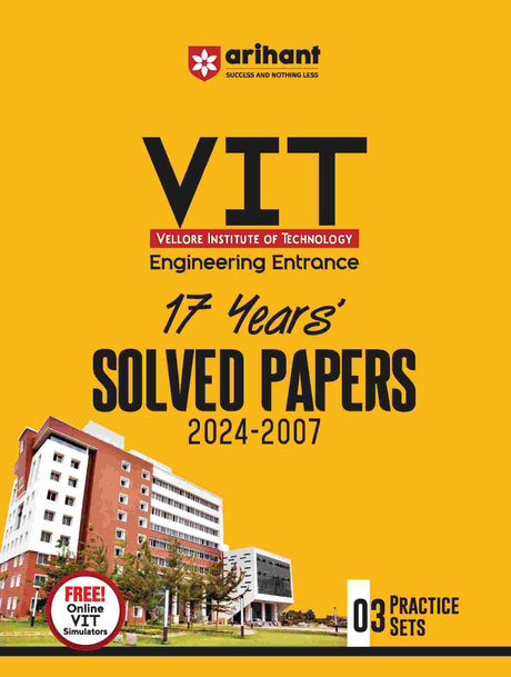 VIT (Vellore Institute of Technology) Engineering Entrance 17 years' Solved Papers (2024-2007) - Retail Maharaj