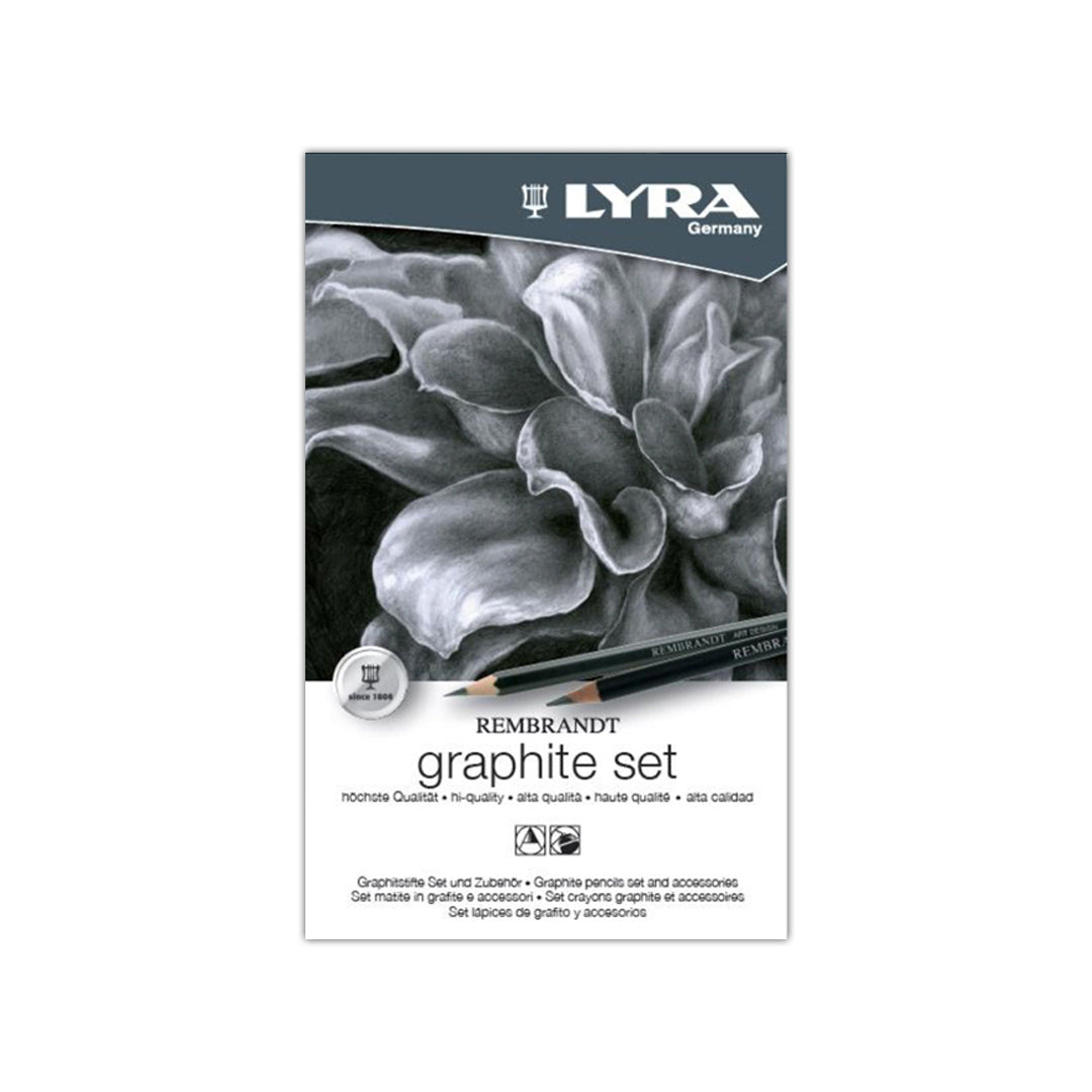Lyra Rembrandt Graphite and Aquarell Pencil Set with Pastels and Accessories - Retail Maharaj