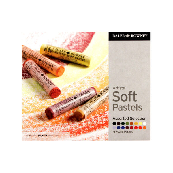 Daler-Rowney Artists’ Soft Pastels Set of 16 - Retail Maharaj