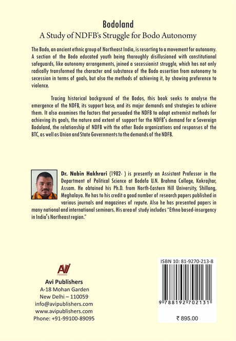 Bodoland : a study of NDFB’s struggle for Bodo autonomy - Retail Maharaj