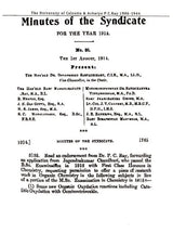 P.C. Ray and The University of Calcutta