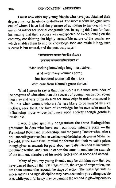 Convocation Address (1858 - 1906)