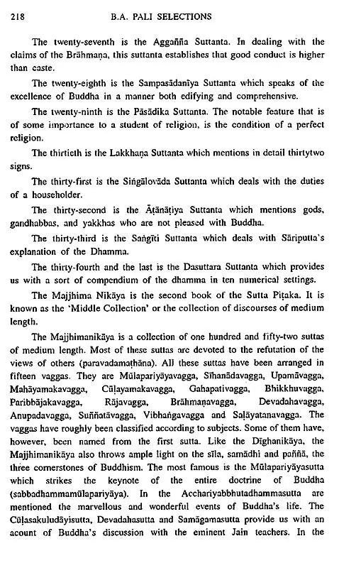 B. A. Pali Selections (Part-1 Prose)