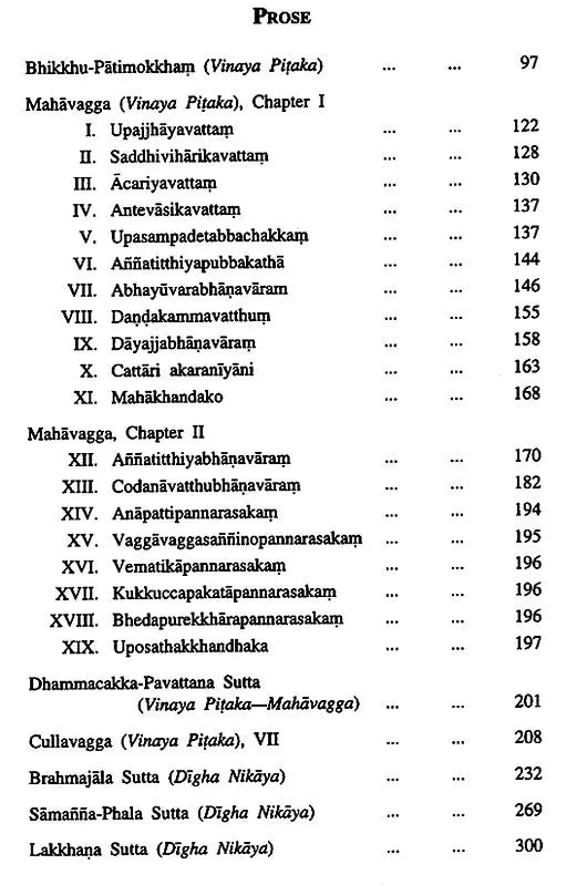 M. A. Pali Selections (Part- I)