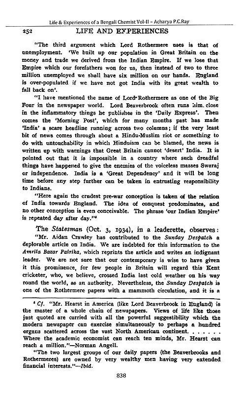 Acharya Prafulla Chandra Ray (A Collection of Writings Volume- IV)