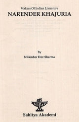 Narender Khajuria- Makers of Indian Literature (An Old and Rare Book) - Retail Maharaj