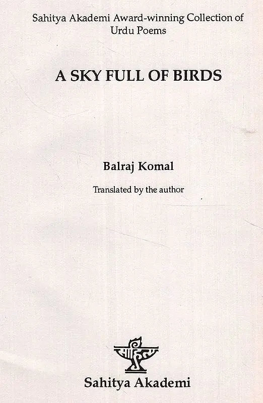 A Sky Full of Birds- Sahitya Akademi Award-Winning Collection of Urdu Poems (An Old and Rare Book) - Retail Maharaj