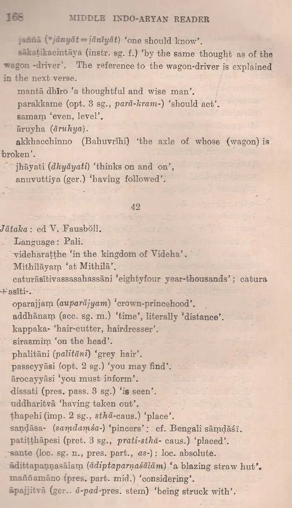 A Middle Indo-Aryan Reader in Volume 2: Notes (An Old and Rare Book)